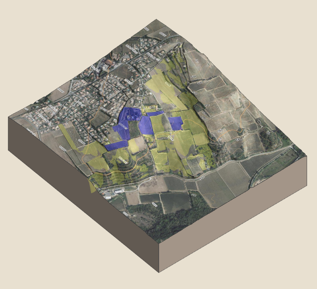 bloc diagramme carte terroir exposition